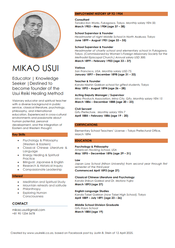 Mikao Usui CV_001 Mikao Usui CV