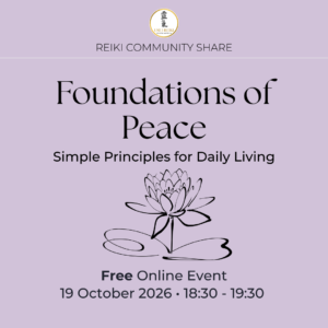Free Reiki Share for October: Foundations for Peace