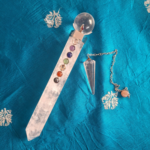 Clear Quartz for reiki wand and pendulum to use in reiki treatments